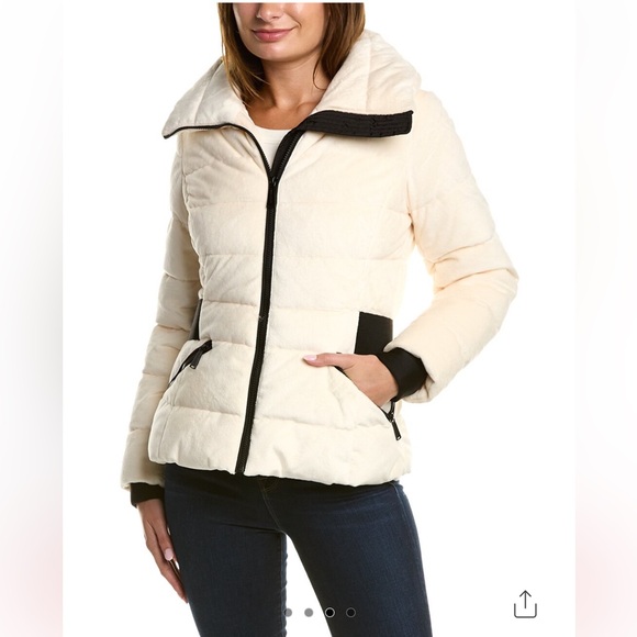 Laundry by Shelli Segal Quilted Fleece Jacket in Cream, Size Medium, NWT - Picture 17 of 17